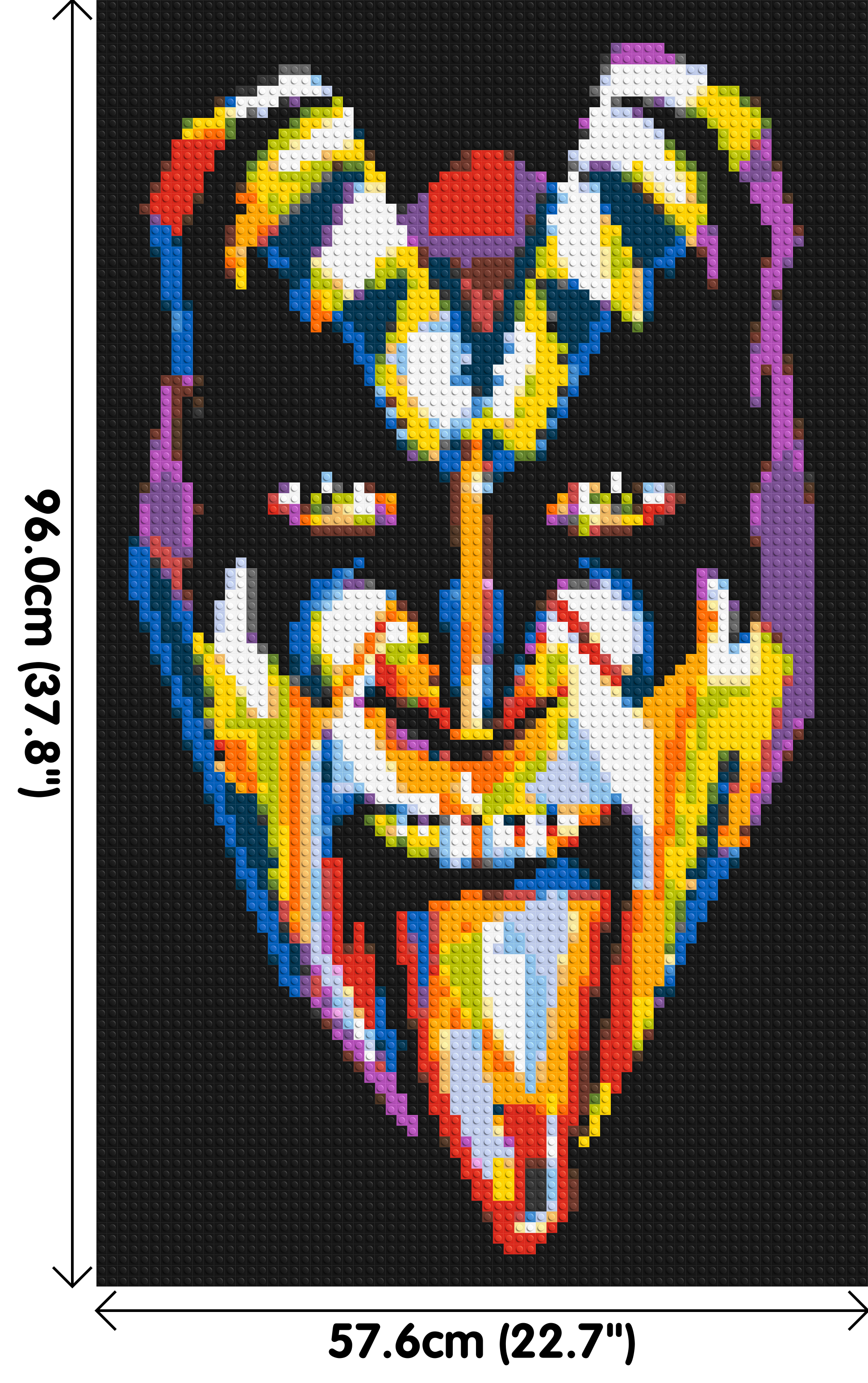 Gene Simmons - Brick Art Mosaic Kit 3x5 dimensions