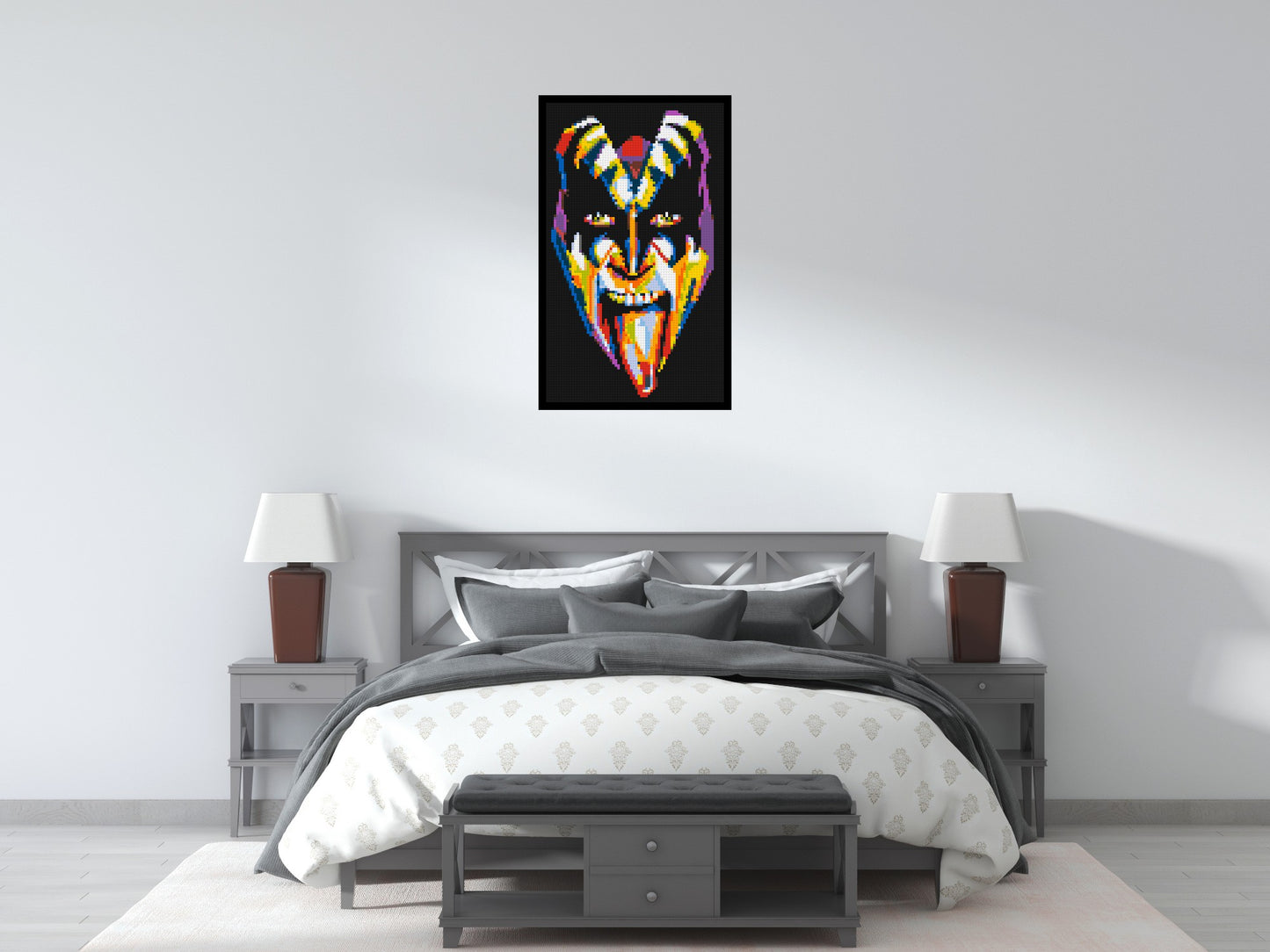 Gene Simmons - Brick Art Mosaic Kit 3x5 large