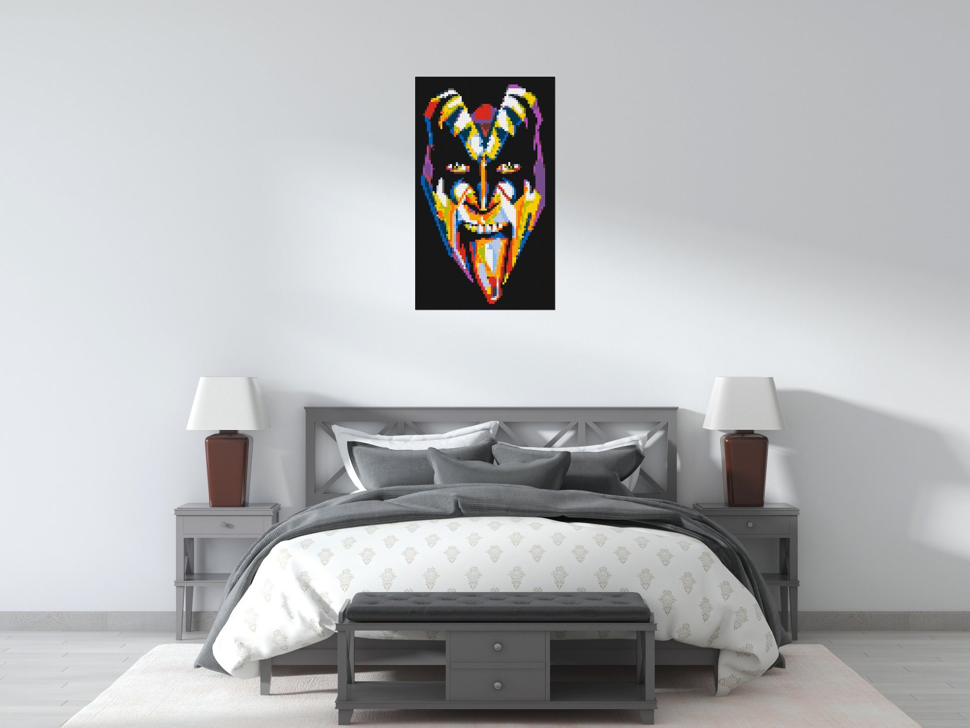 Gene Simmons - Brick Art Mosaic Kit 3x5 scene