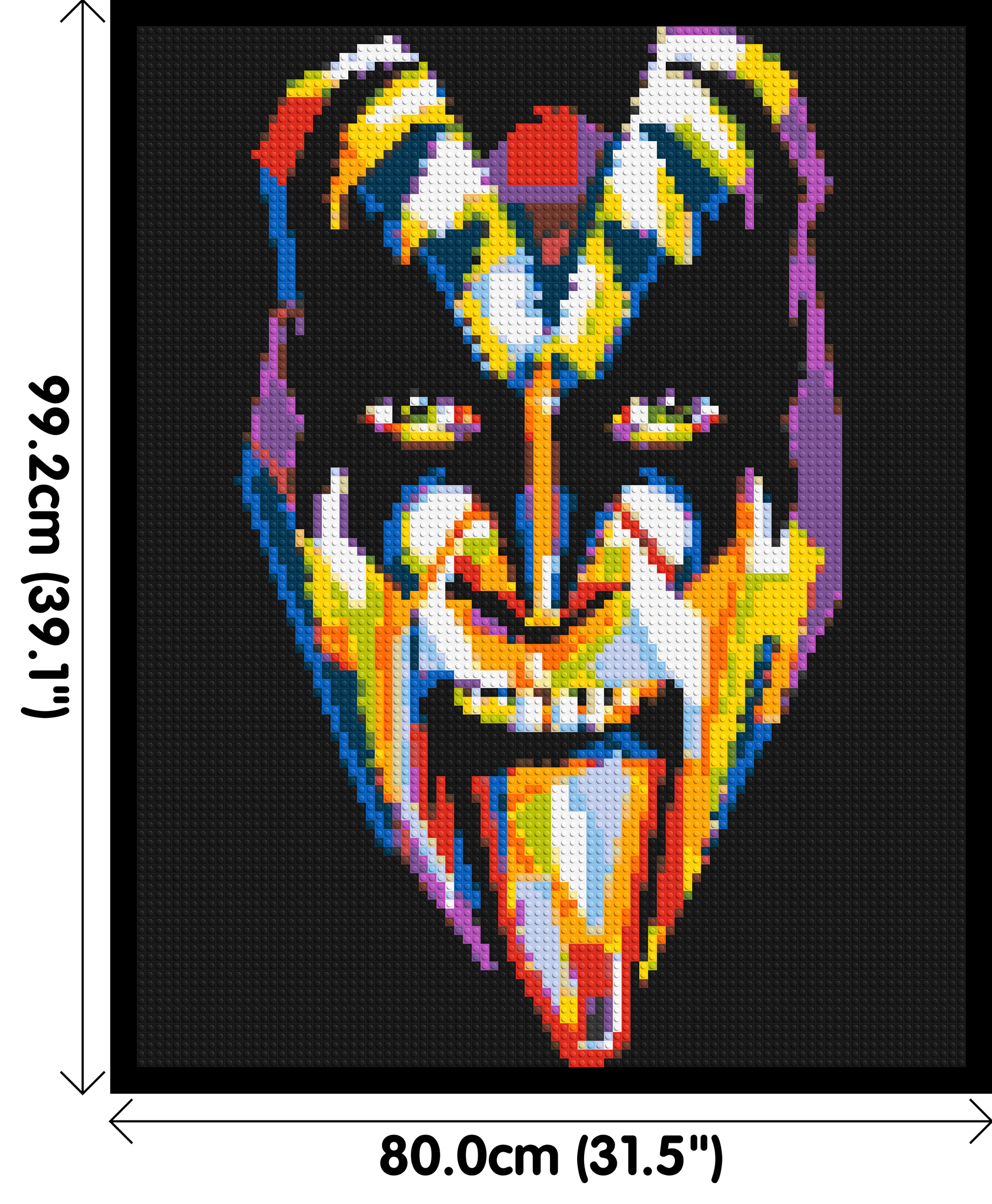 Gene Simmons - Brick Art Mosaic Kit 4x5 dimensions with frame