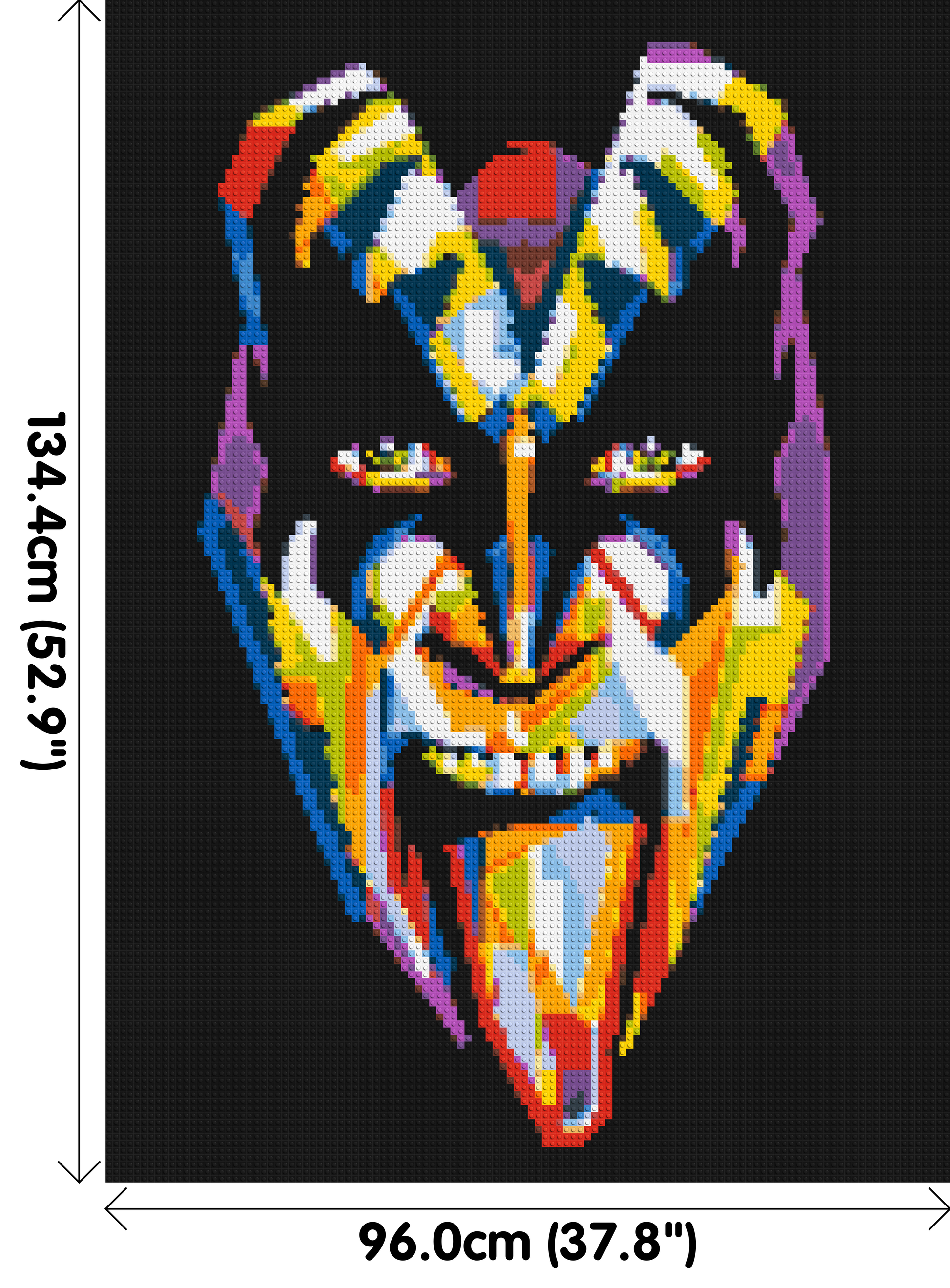 Gene Simmons - Brick Art Mosaic Kit 5x7 dimensions