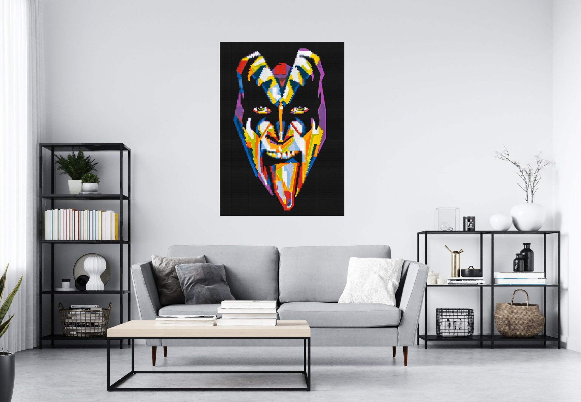 Gene Simmons - Brick Art Mosaic Kit 5x7 scene