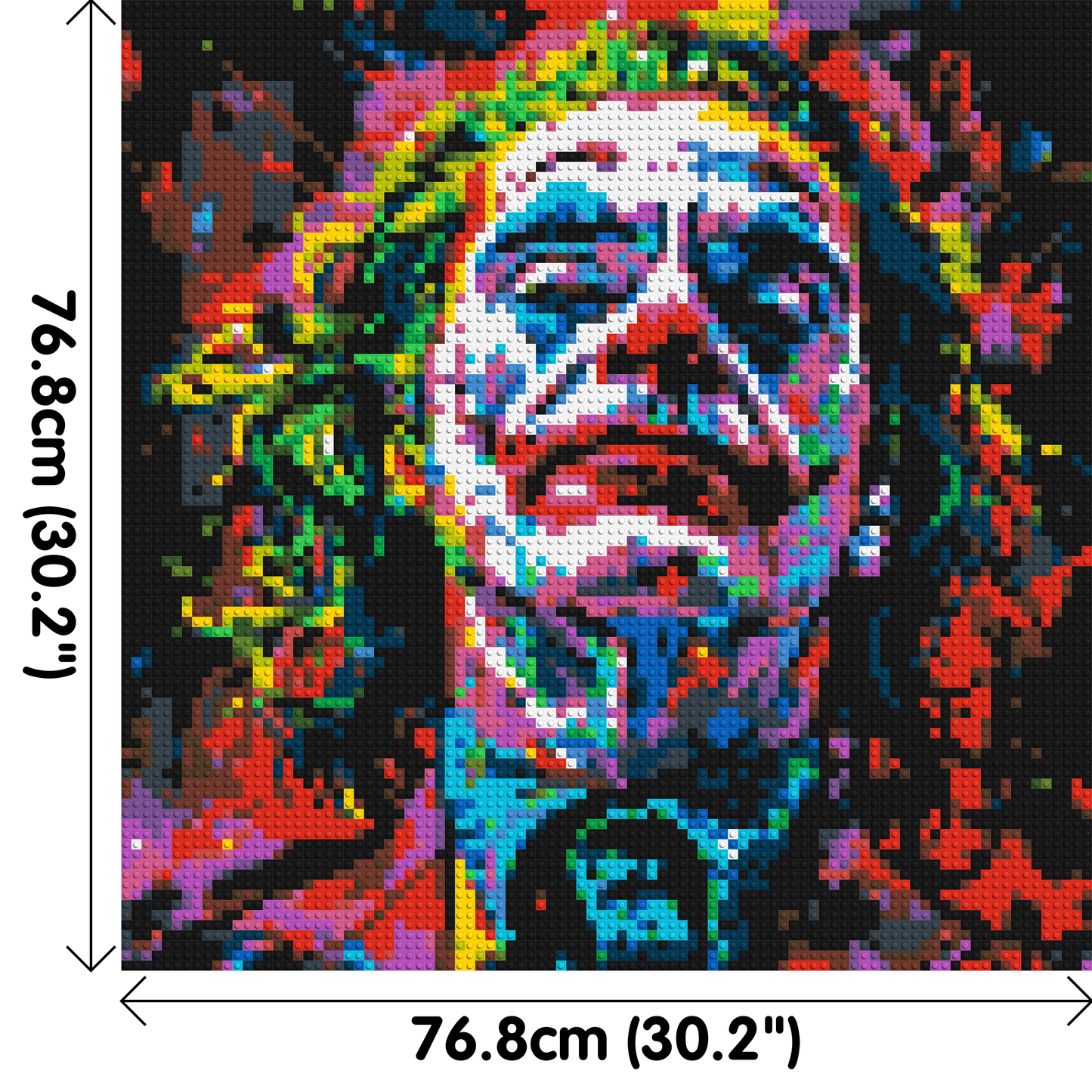 Joker - Brick Art Mosaic Kit 4x4 large