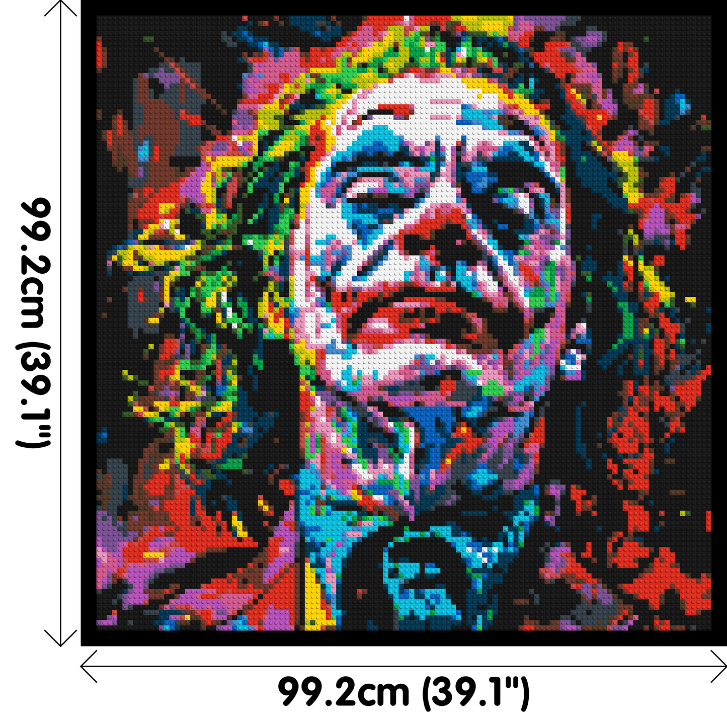 Joker - Brick Art Mosaic Kit 5x5 large