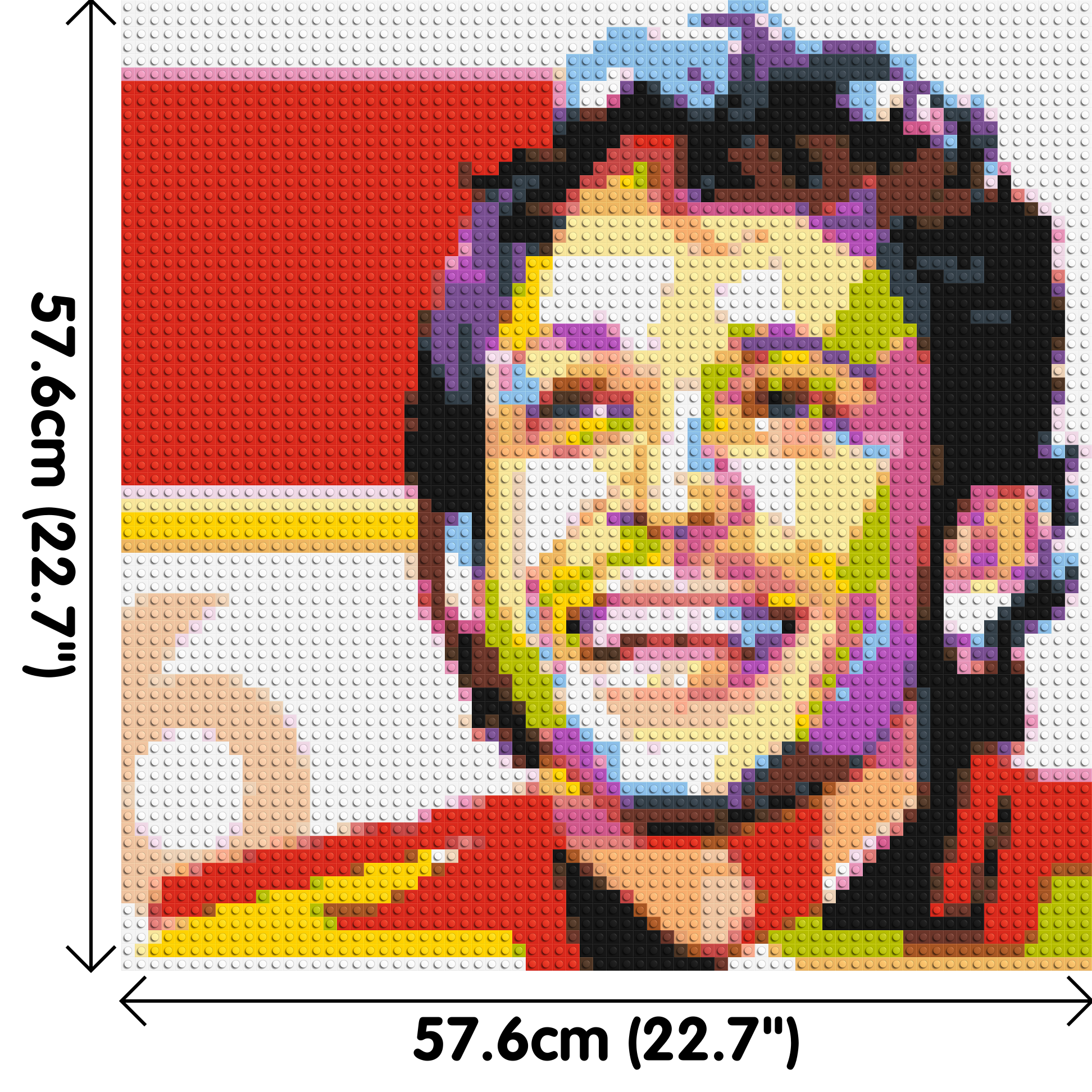 Valentino Rossi - Brick Art Mosaic Kit 3x3 dimensions