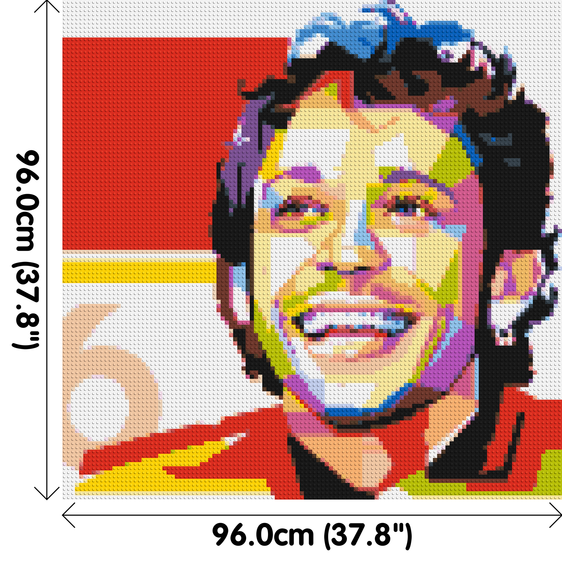 Valentino Rossi - Brick Art Mosaic Kit 5x5 dimensions