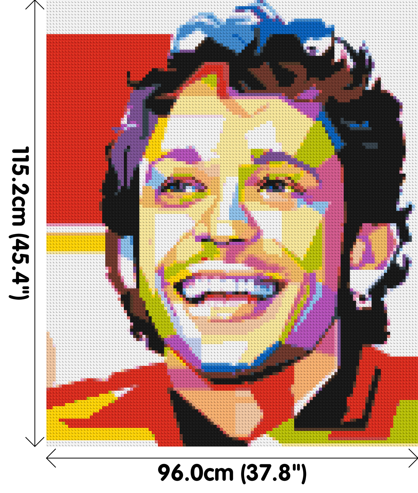 Valentino Rossi - Brick Art Mosaic Kit 5x6 large