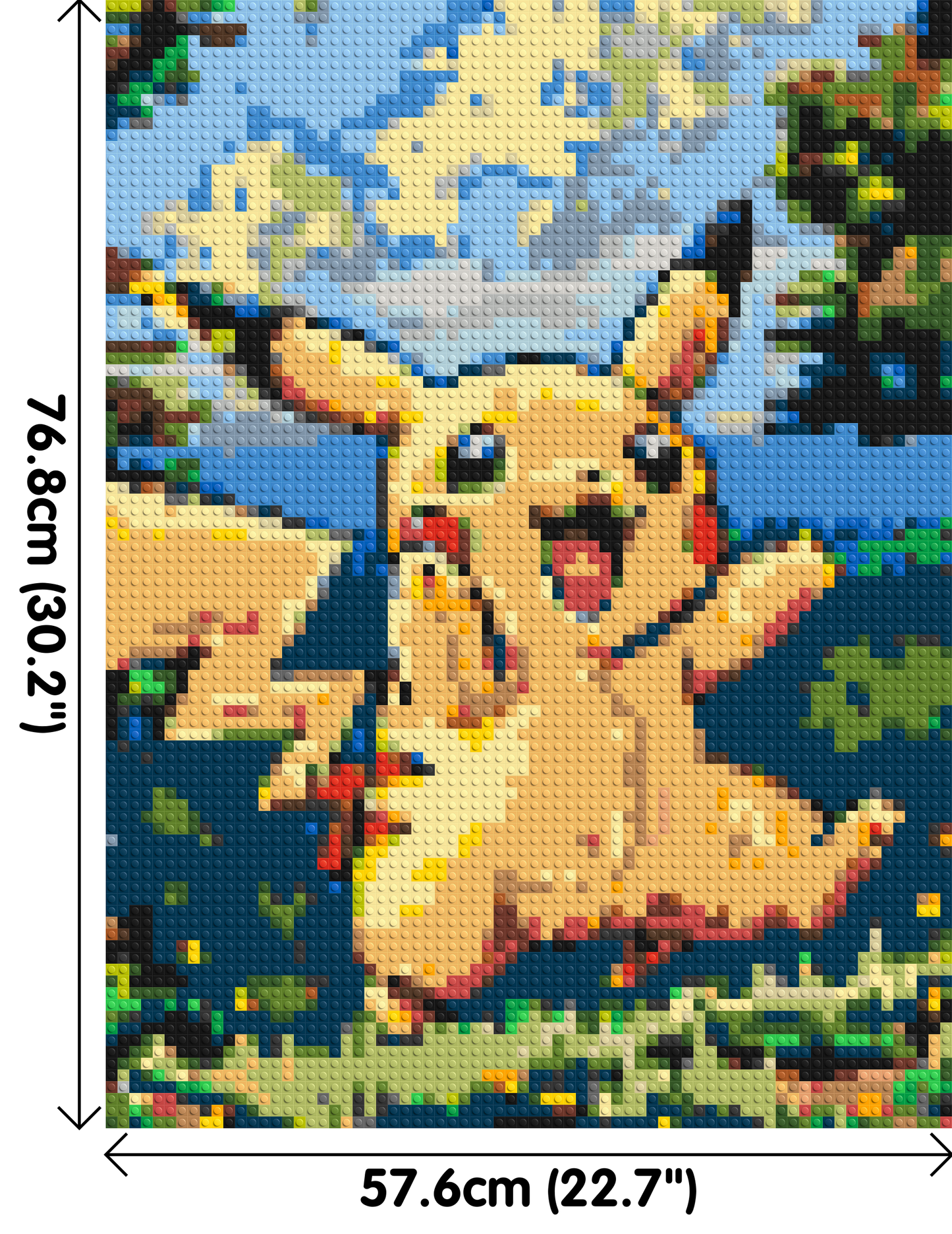 Pikachu - Brick Art Mosaic Kit 3x4 large
