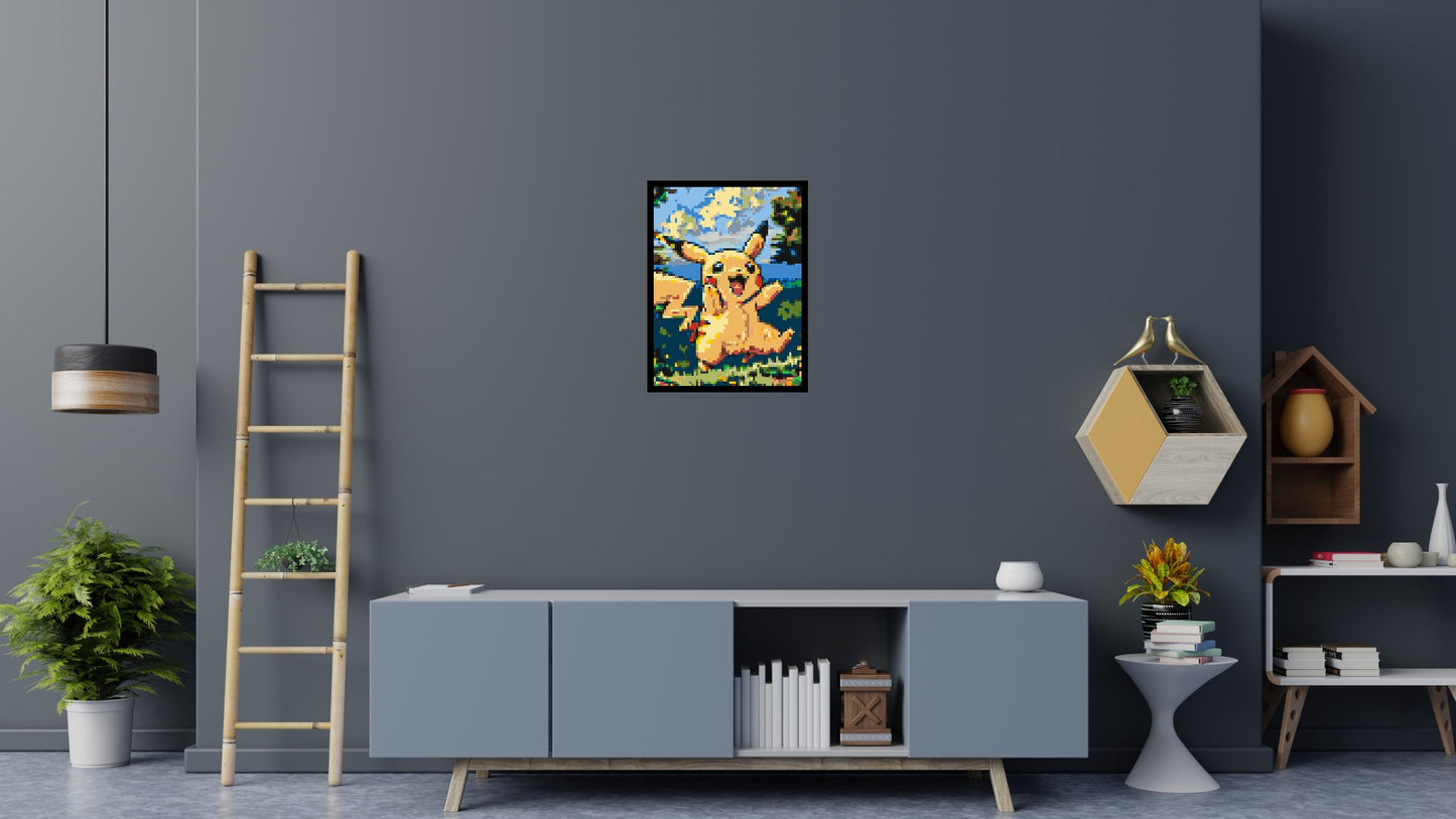 Pikachu - Brick Art Mosaic Kit 3x4 large