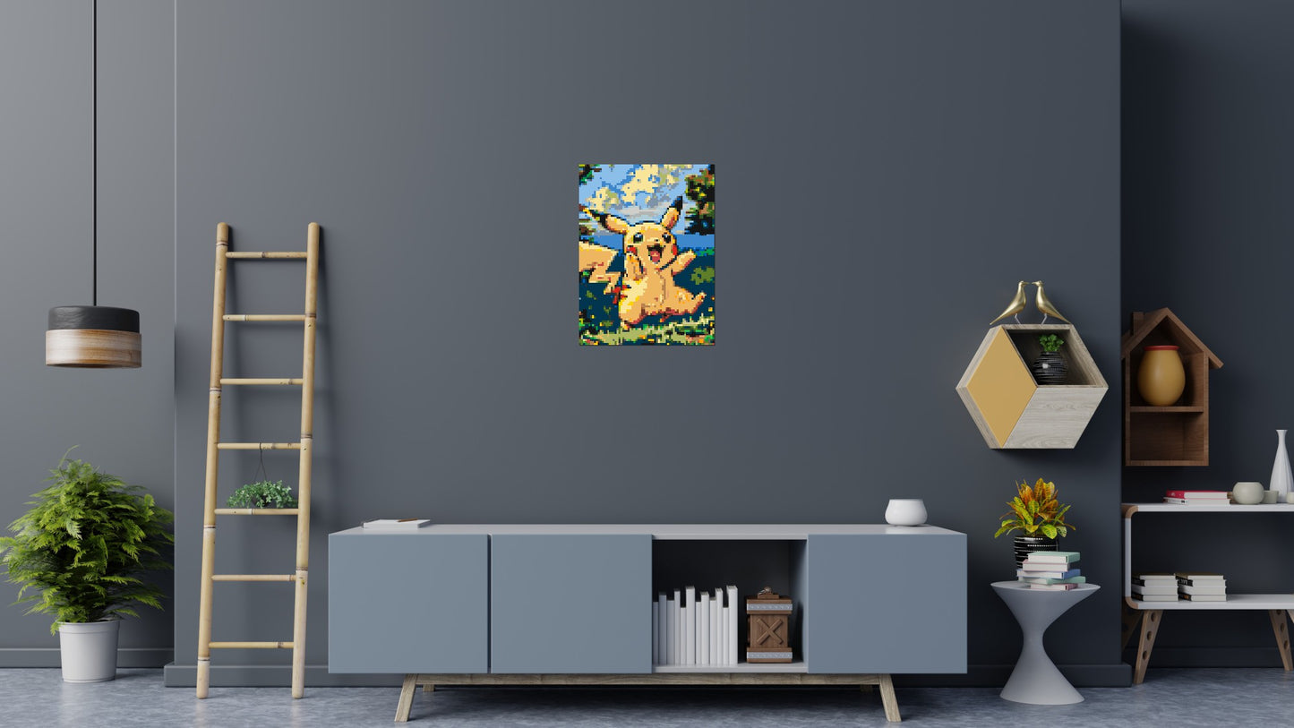 Pikachu - Brick Art Mosaic Kit 3x4 large