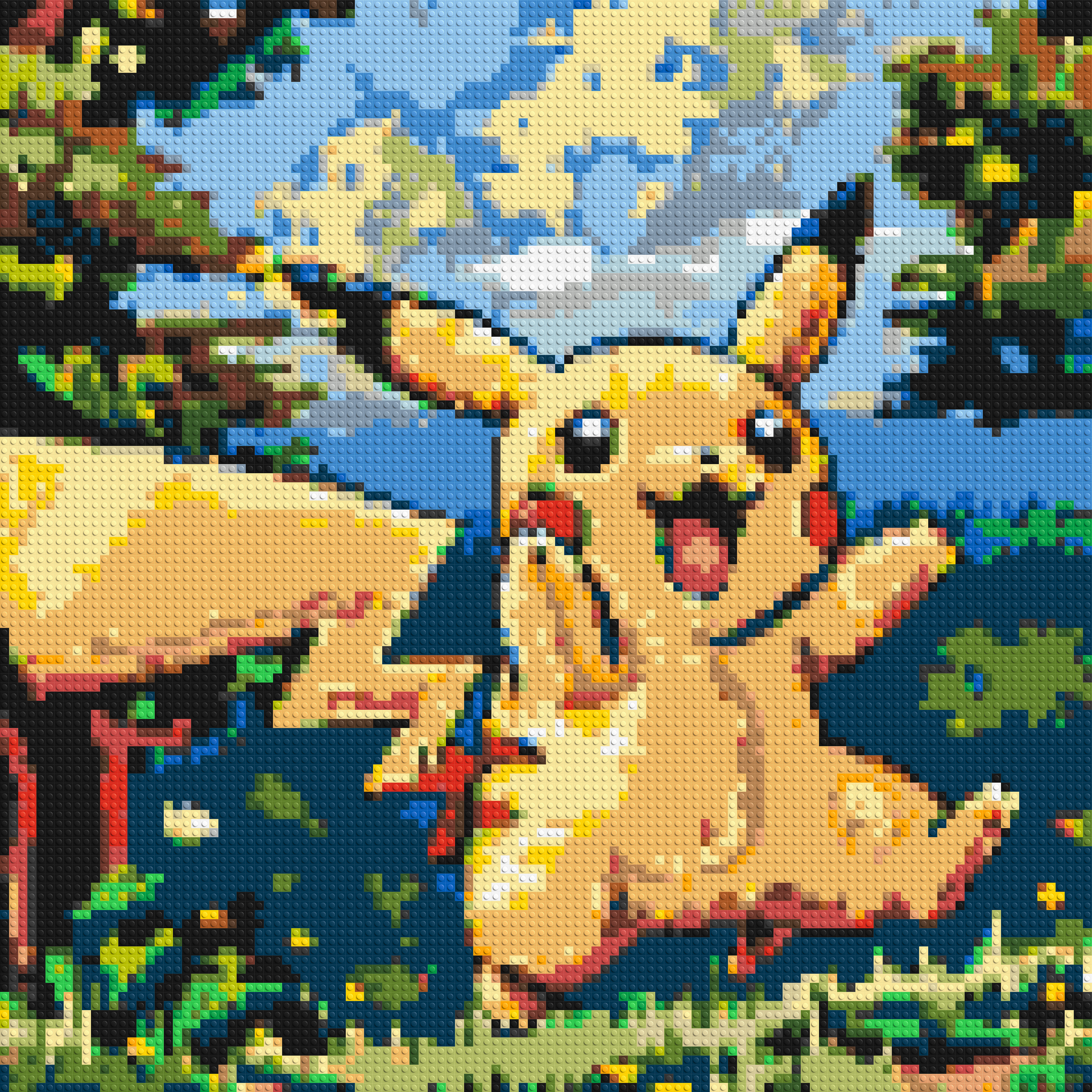 Pikachu - Brick Art Mosaic Kit 5x5 large