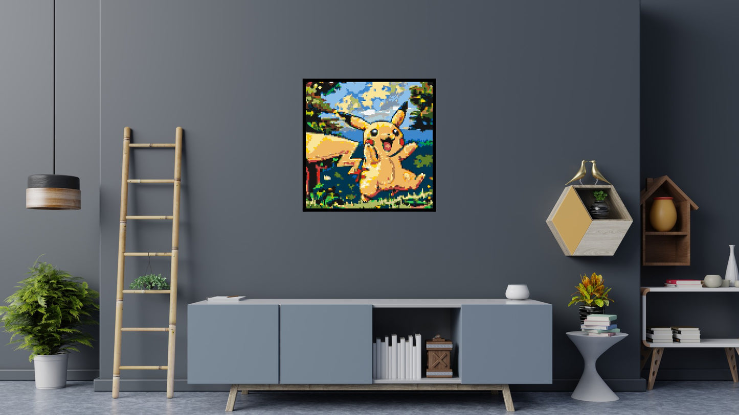 Pikachu - Brick Art Mosaic Kit 5x5 large