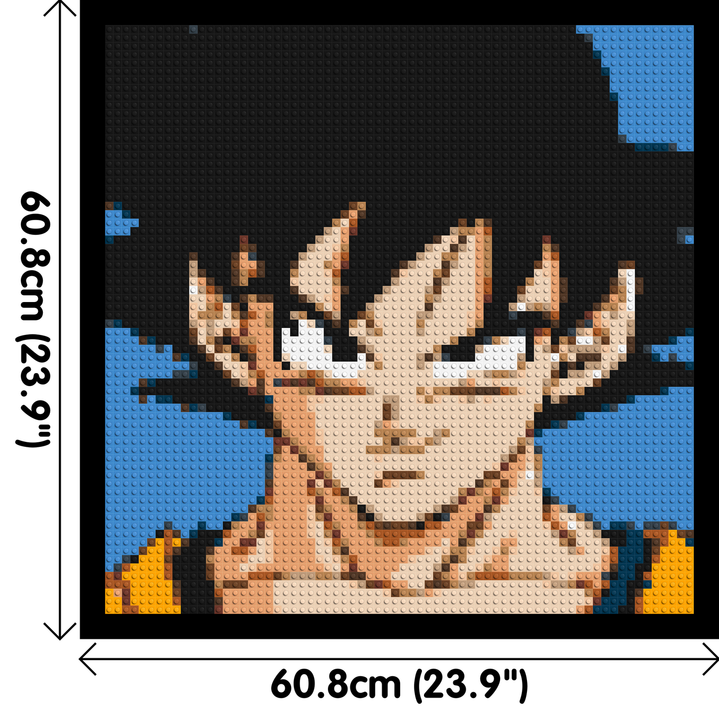 Goku - Brick Art Mosaic Kit 3x3 large