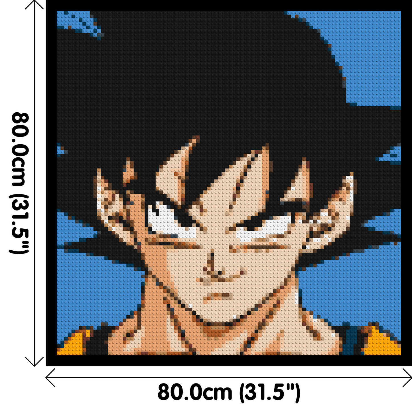 Goku - Brick Art Mosaic Kit 4x4 large