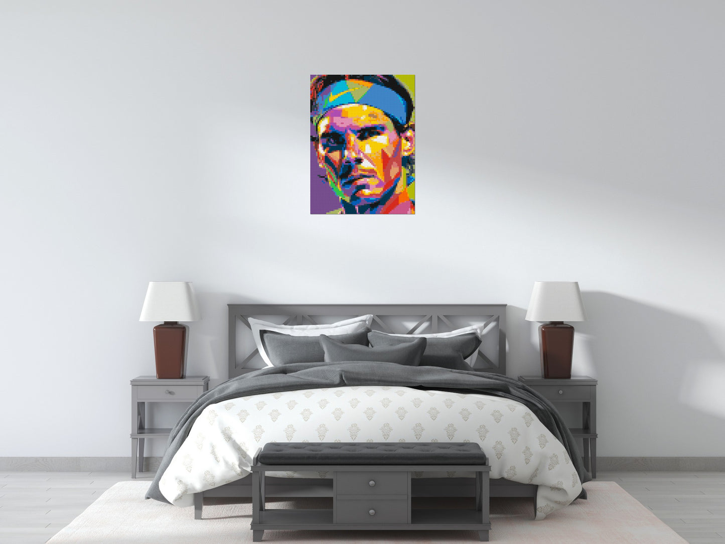 Rafael Nadal - Brick Art Mosaic Kit 3x4 large