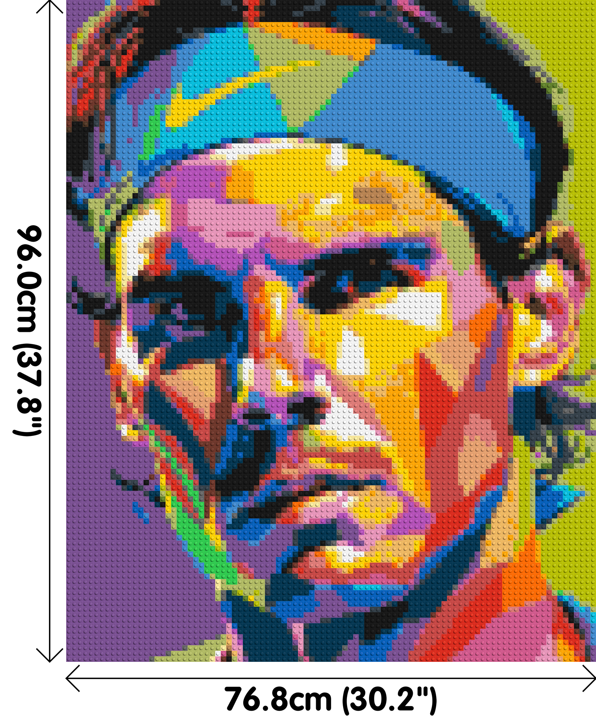 Rafael Nadal - Brick Art Mosaic Kit 4x5 dimensions