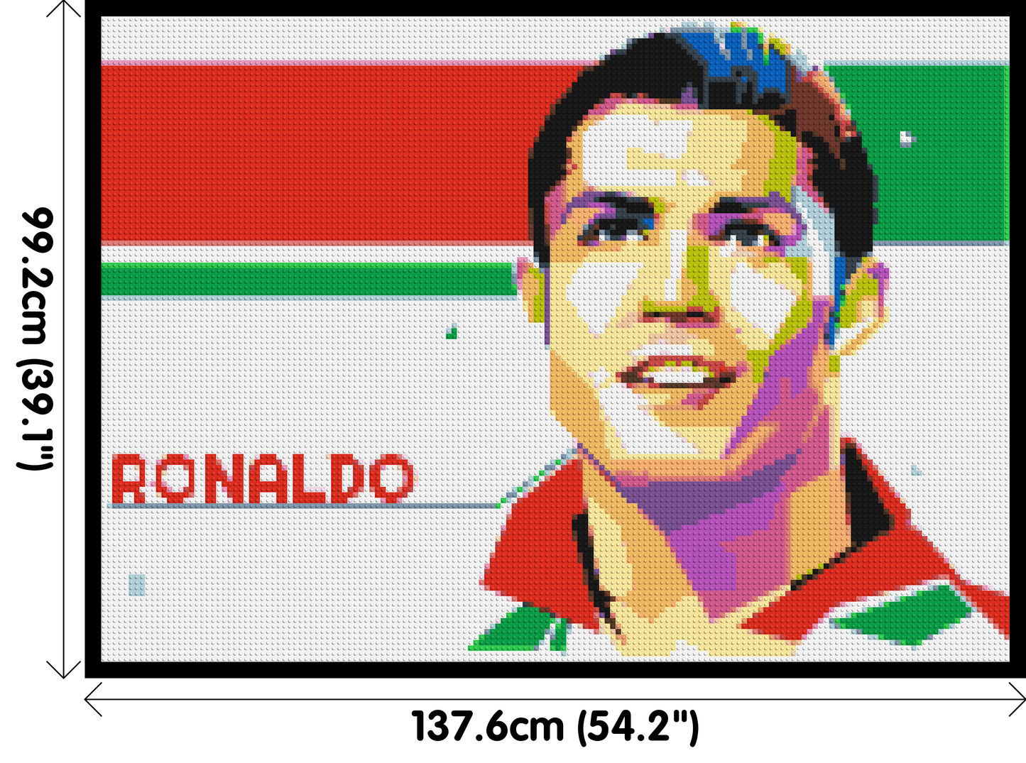 Ronaldo - Brick Art Mosaic Kit 7x5 large