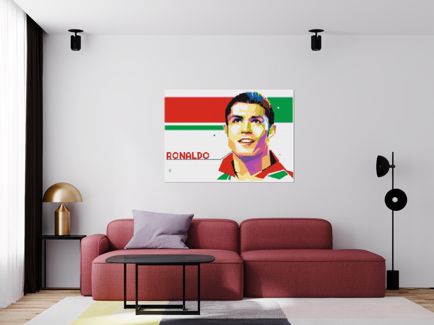 Ronaldo - Brick Art Mosaic Kit 7x5 large