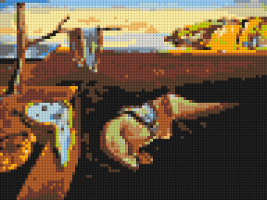 The Persistence of Memory by Salvador Dali - Brick Art Mosaic Kit 4x3 large
