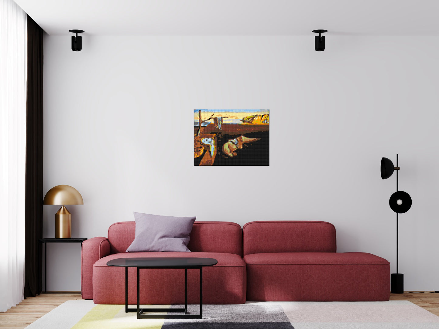 The Persistence of Memory by Salvador Dali - Brick Art Mosaic Kit 4x3 large