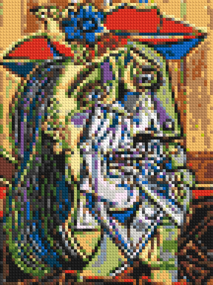 Weeping Woman by Pablo Picasso - Brick Art Mosaic Kit 3x4 large