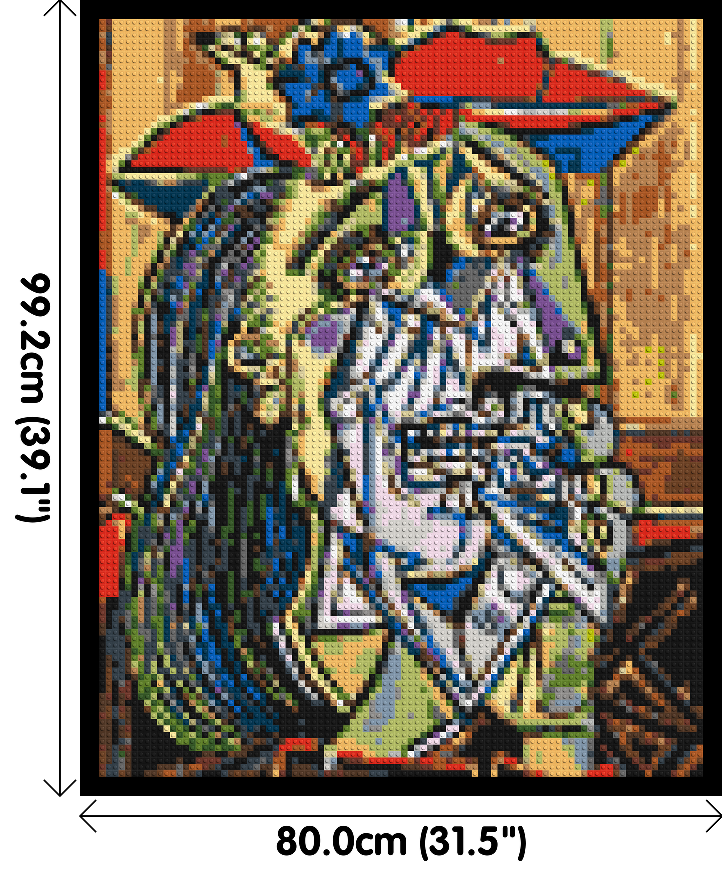 Weeping Woman by Pablo Picasso - Brick Art Mosaic Kit 4x5 large