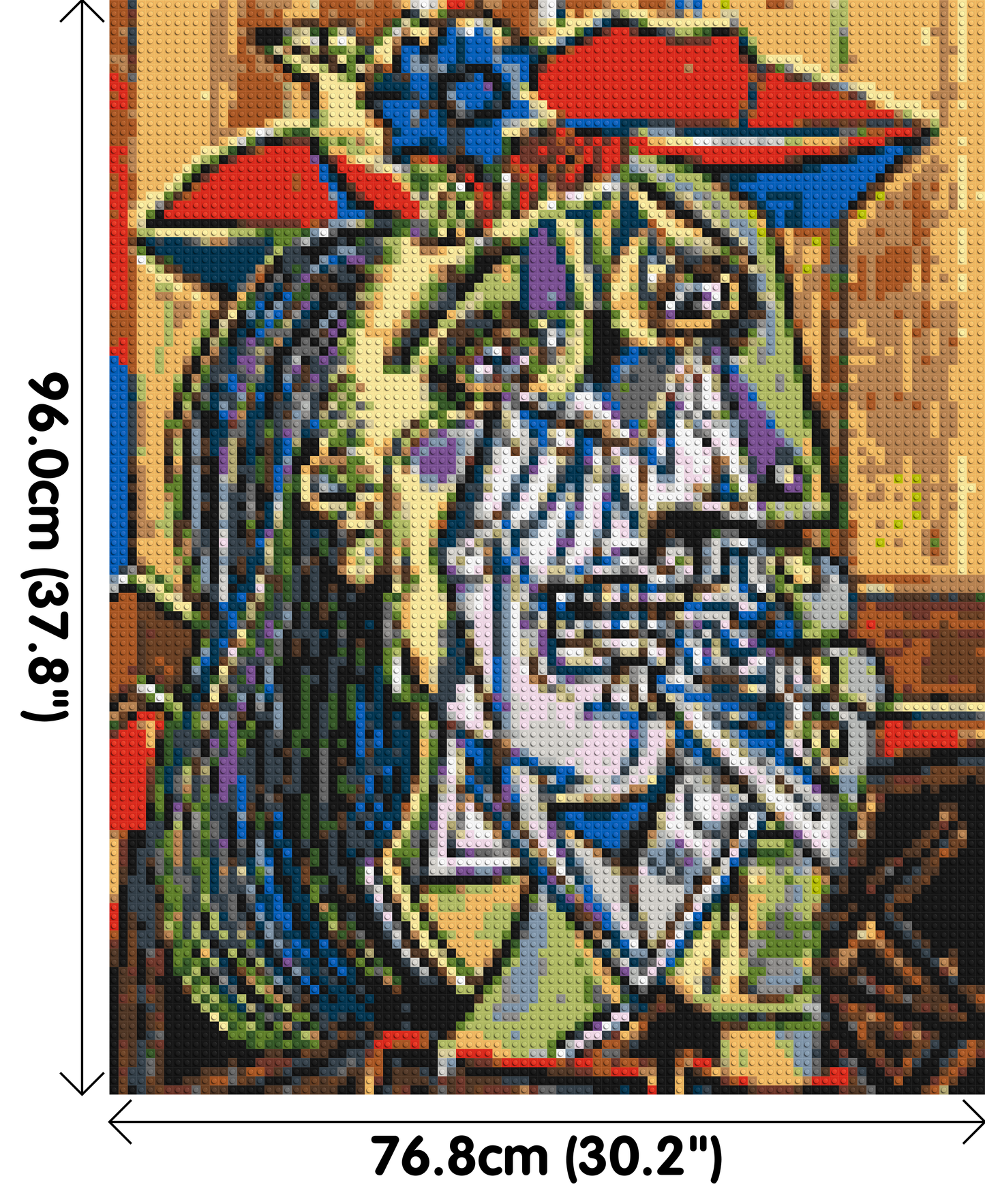 Weeping Woman by Pablo Picasso - Brick Art Mosaic Kit 4x5 large