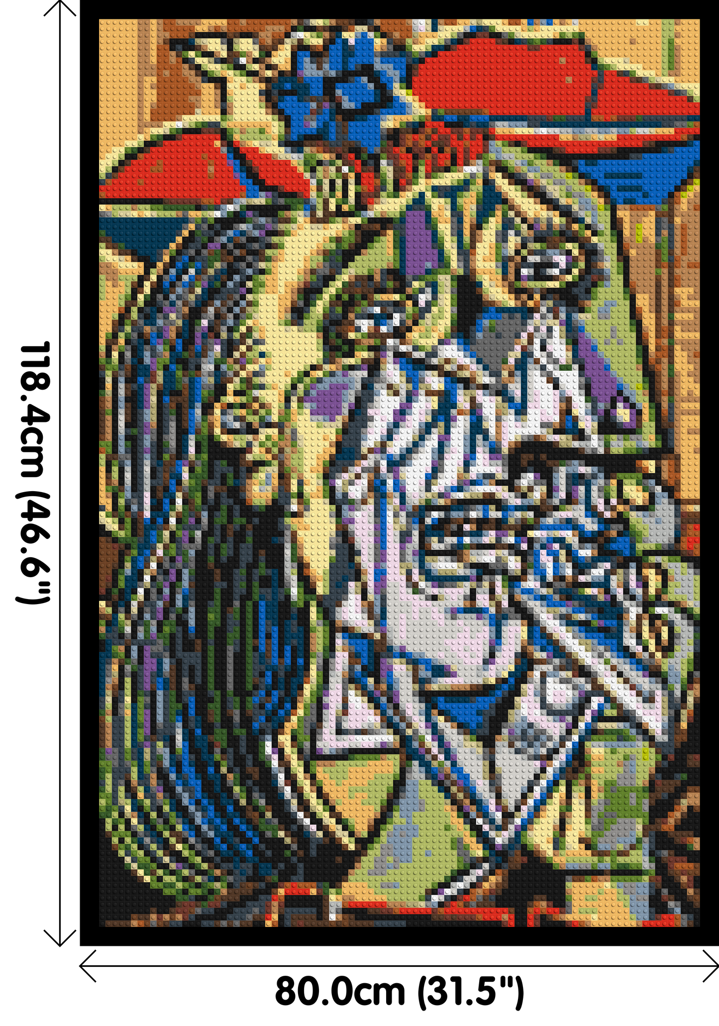 Weeping Woman by Pablo Picasso - Brick Art Mosaic Kit 4x6 large