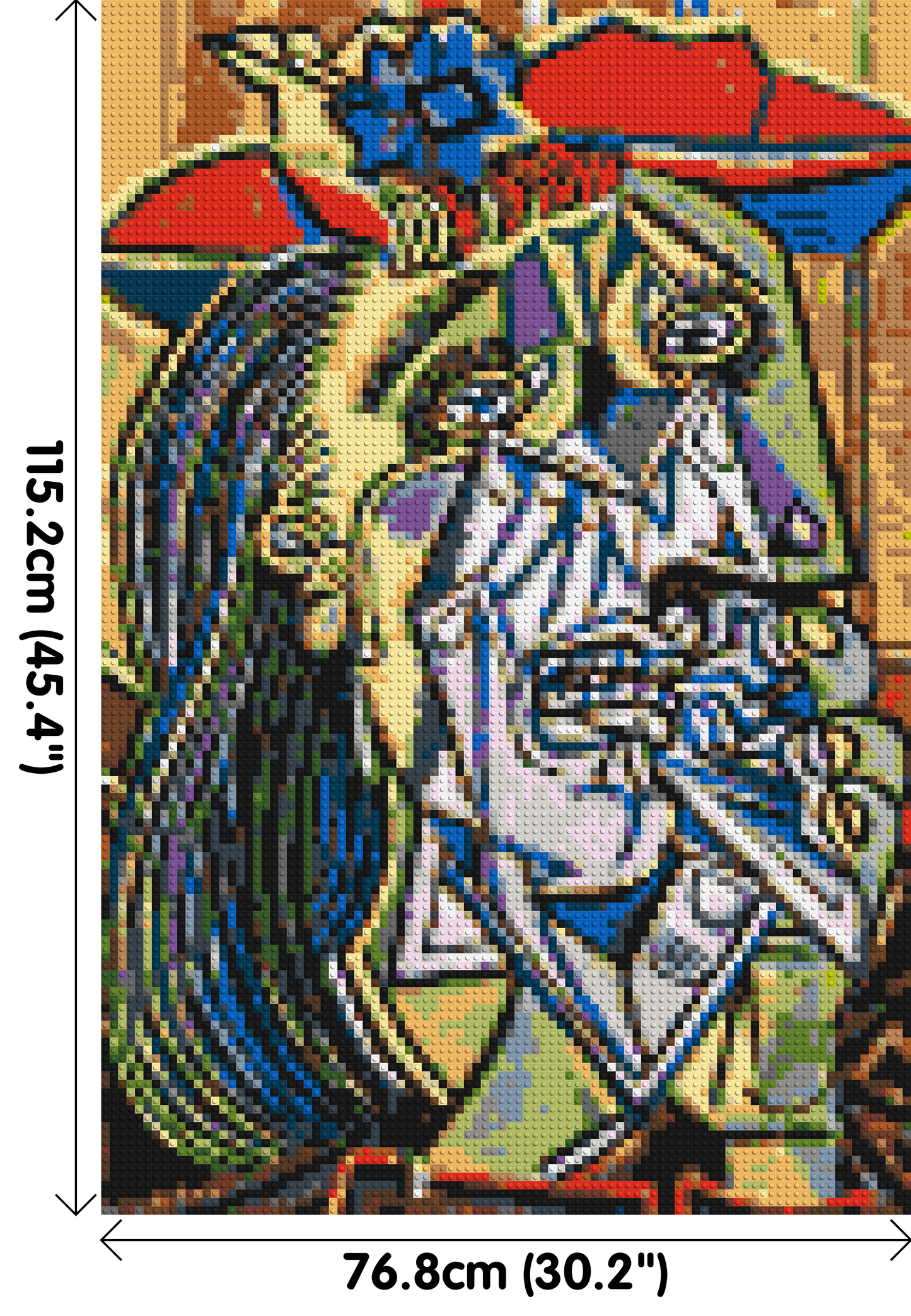 Weeping Woman by Pablo Picasso - Brick Art Mosaic Kit 4x6 large