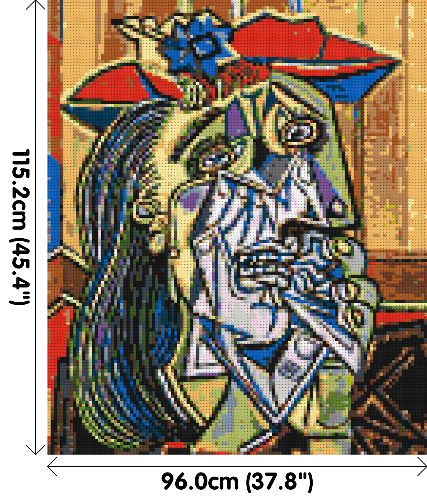 Weeping Woman by Pablo Picasso - Brick Art Mosaic Kit 5x6 large