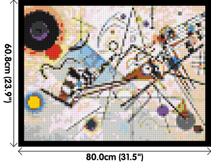 Composition VIII by Wassily Kandinsky - Brick Art Mosaic Kit 4x3 large