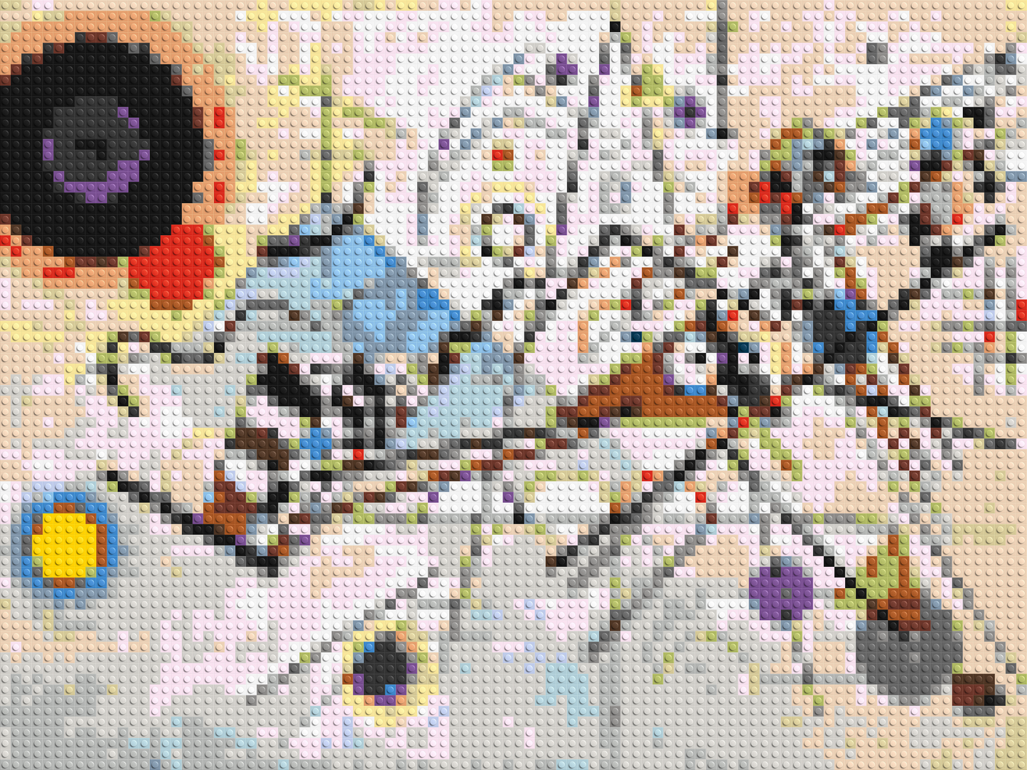 Composition VIII by Wassily Kandinsky - Brick Art Mosaic Kit 4x3 large