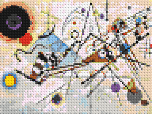 Composition VIII by Wassily Kandinsky - Brick Art Mosaic Kit 4x3 large