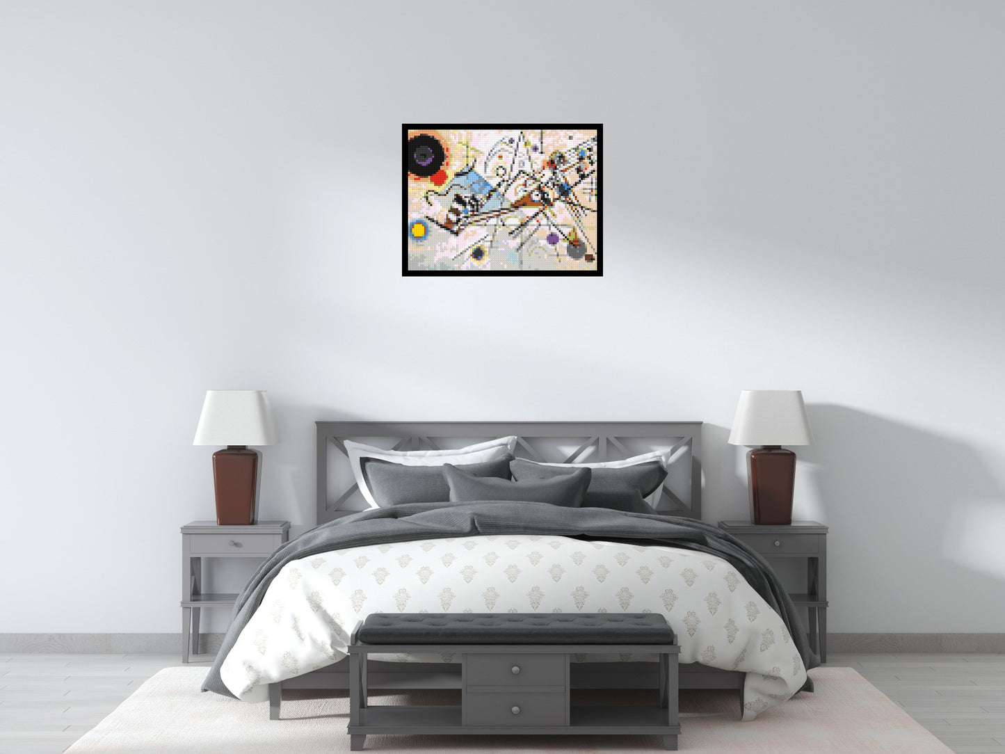 Composition VIII by Wassily Kandinsky - Brick Art Mosaic Kit 4x3 large