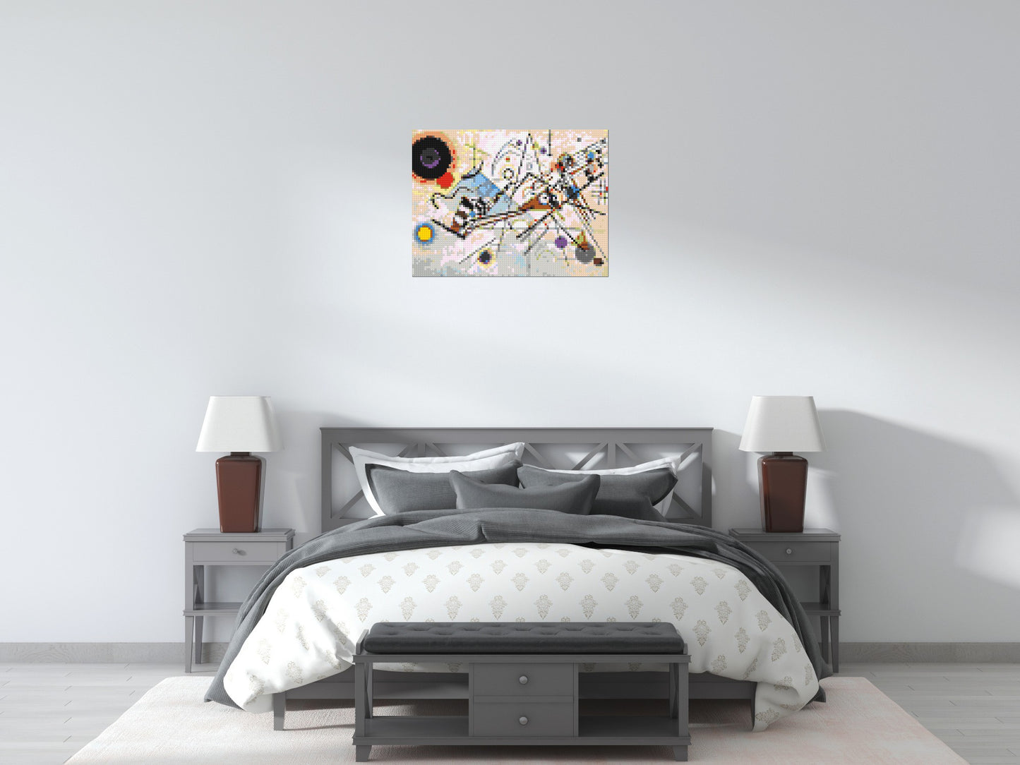 Composition VIII by Wassily Kandinsky - Brick Art Mosaic Kit 4x3 large