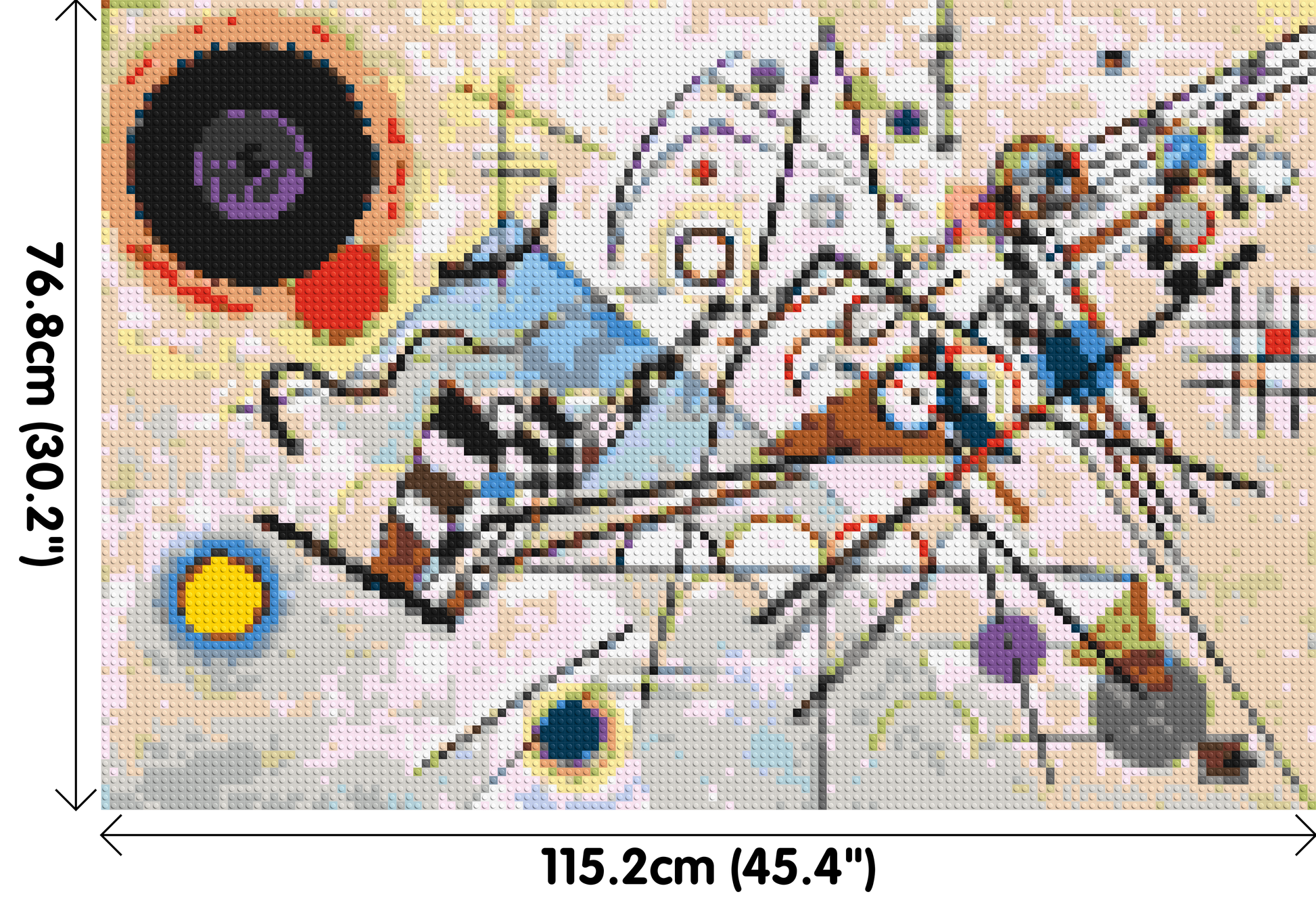 Composition VIII by Wassily Kandinsky - Brick Art Mosaic Kit 6x4 dimensions