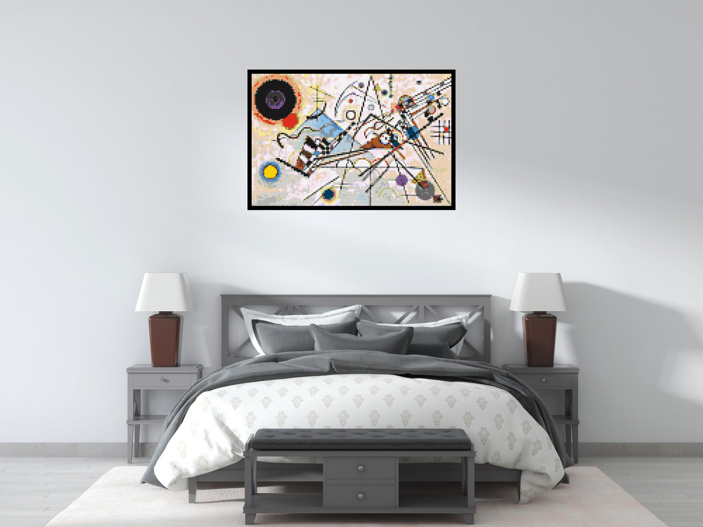 Composition VIII by Wassily Kandinsky - Brick Art Mosaic Kit 6x4 large