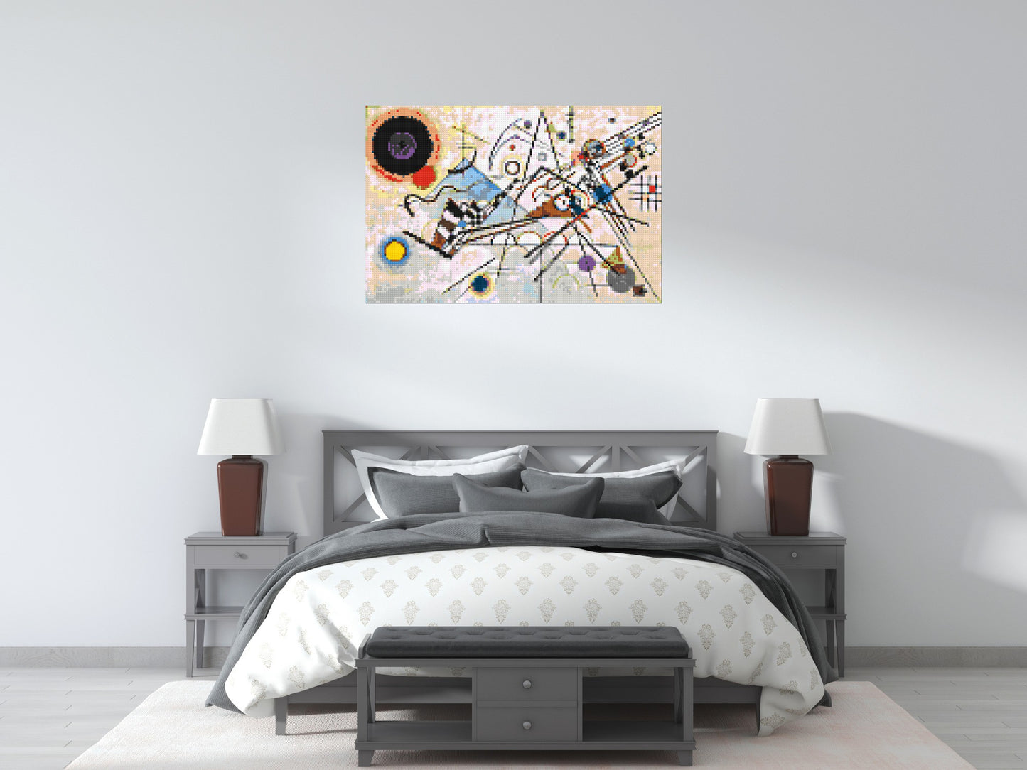 Composition VIII by Wassily Kandinsky - Brick Art Mosaic Kit 6x4 large