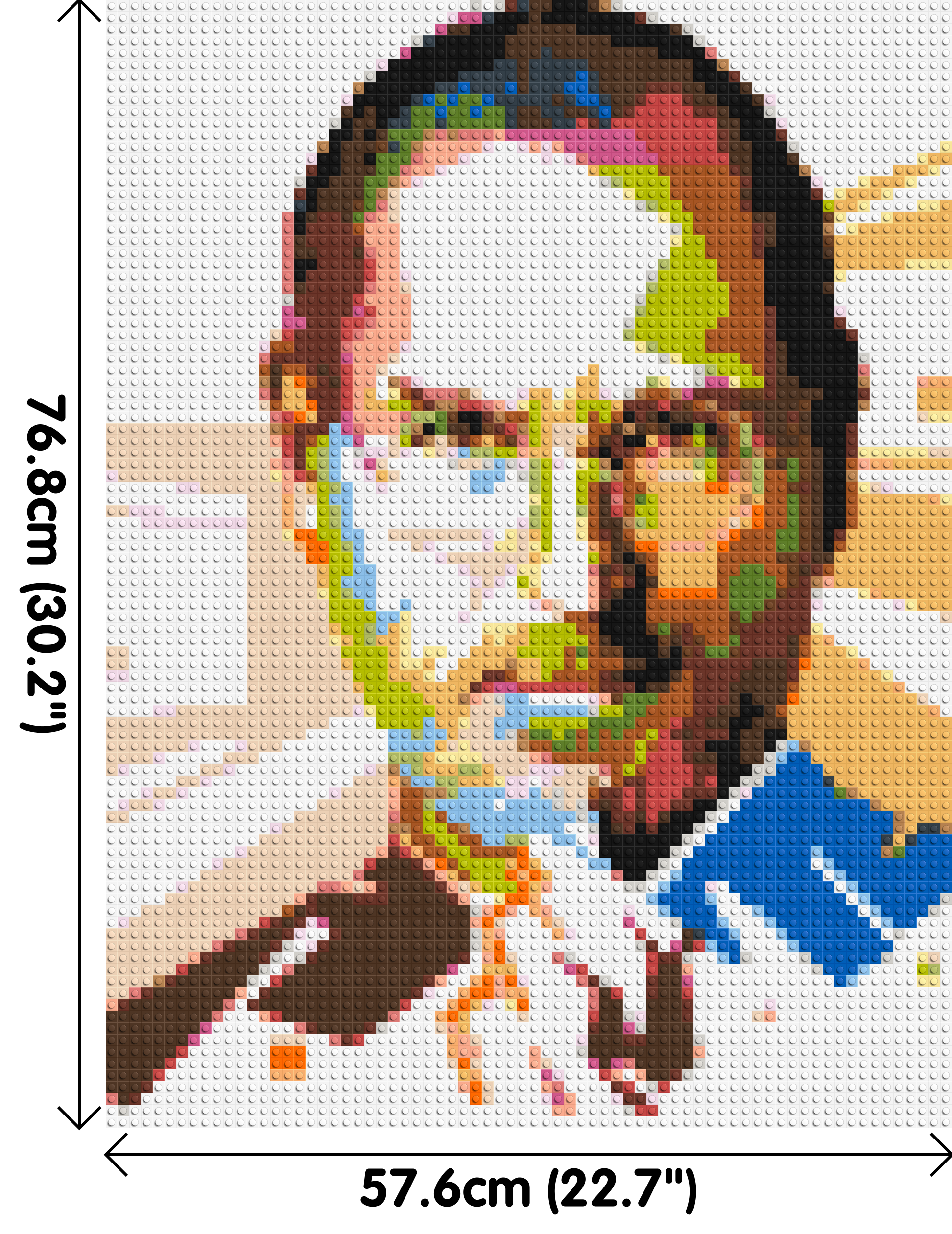 Steve Jobs - Brick Art Mosaic Kit 3x4 dimensions