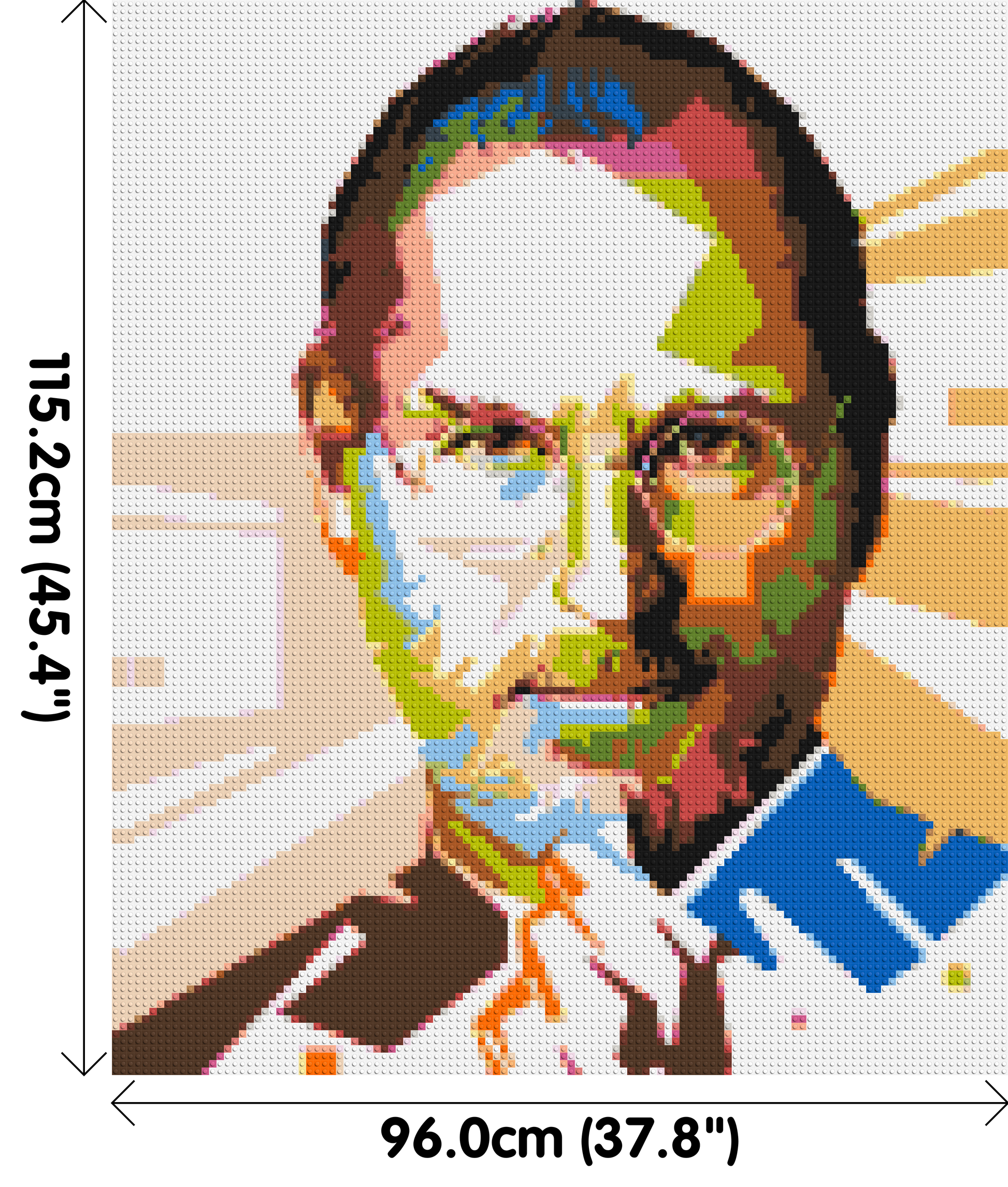 Steve Jobs - Brick Art Mosaic Kit 5x6 dimensions