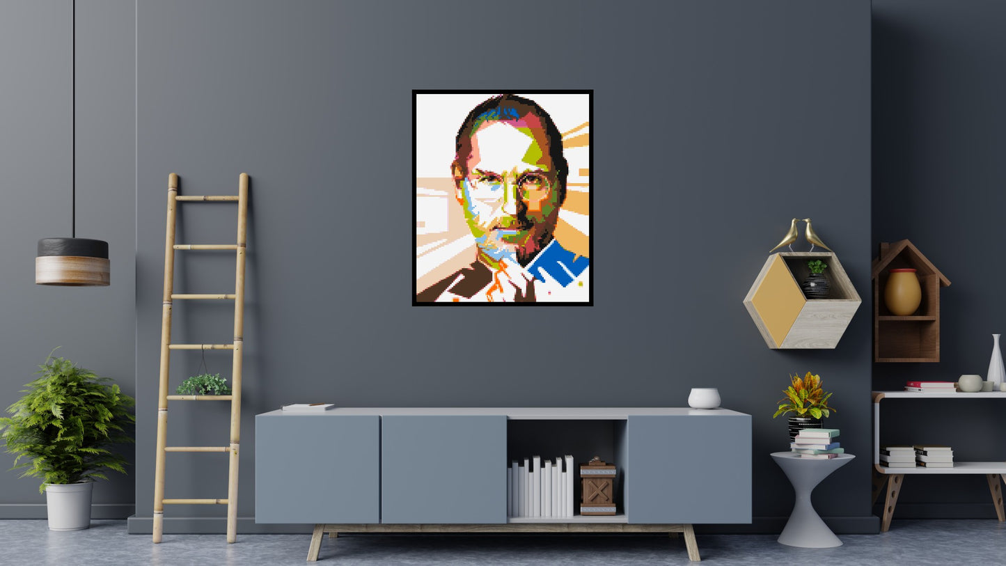 Steve Jobs - Brick Art Mosaic Kit 5x6 large