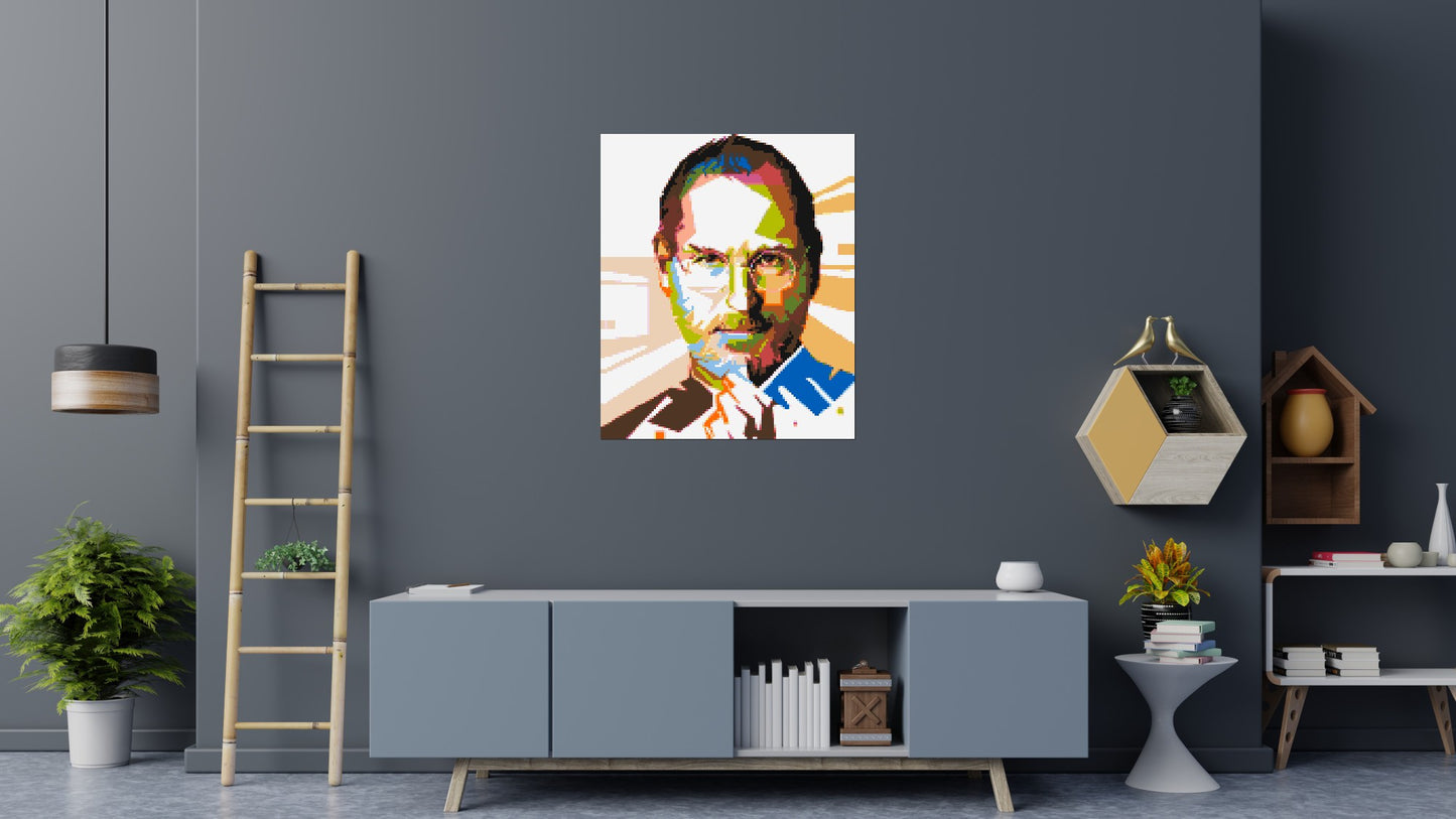 Steve Jobs - Brick Art Mosaic Kit 5x6 large