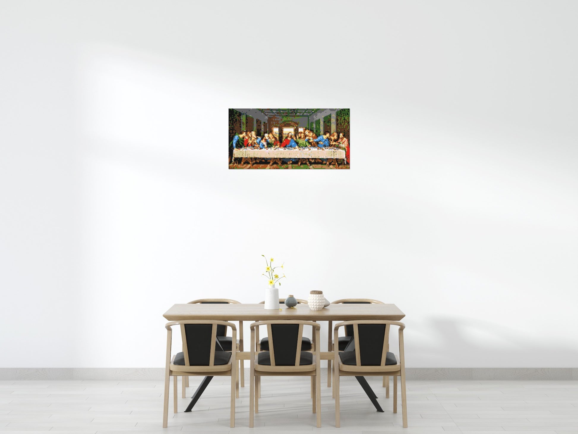 The Last Supper by Leonardo Da Vinci - Brick Art Mosaic Kit 6x3 scene