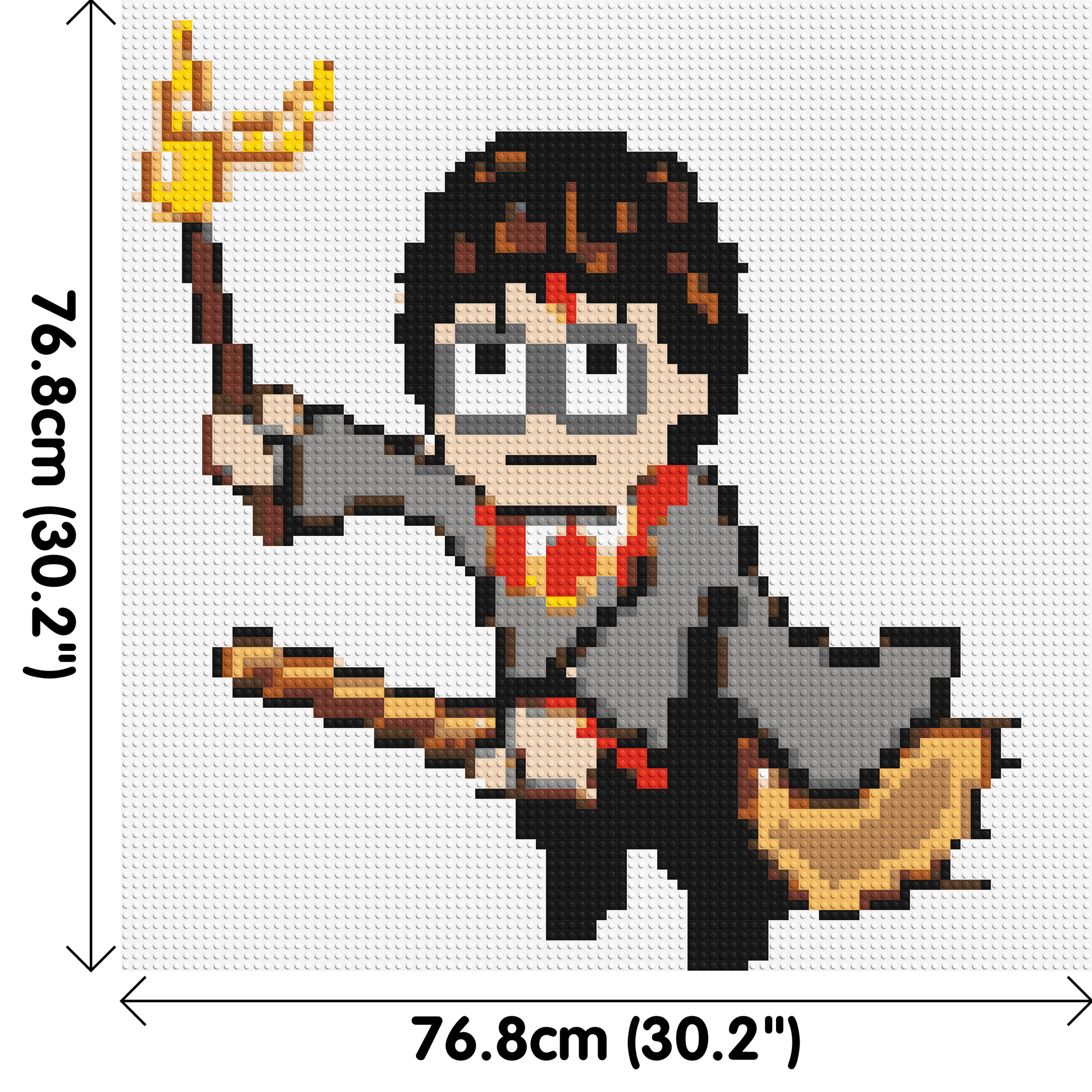 Harry Potter Pixel Art - Brick Art Mosaic Kit 4x4 dimensions