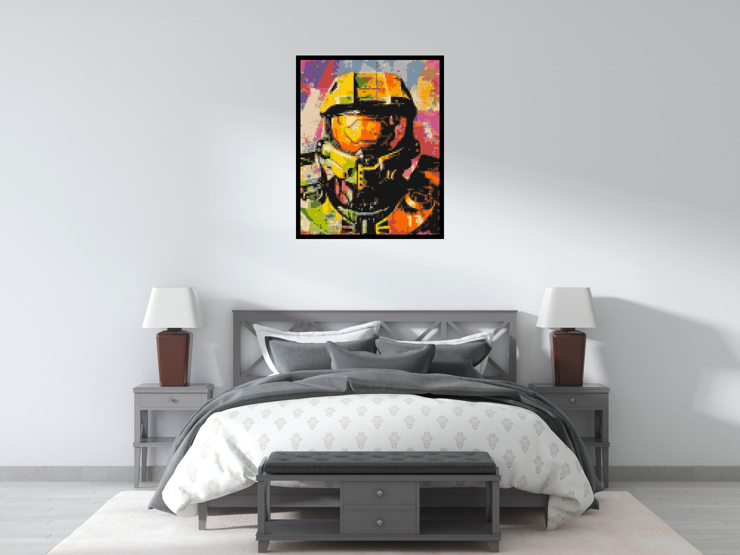 Master Chief - Brick Art Mosaic Kit 4x5 large