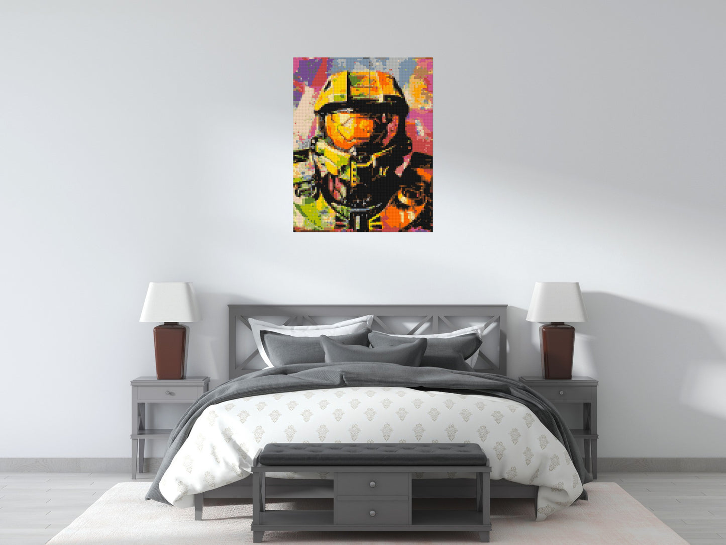 Master Chief - Brick Art Mosaic Kit 4x5 large