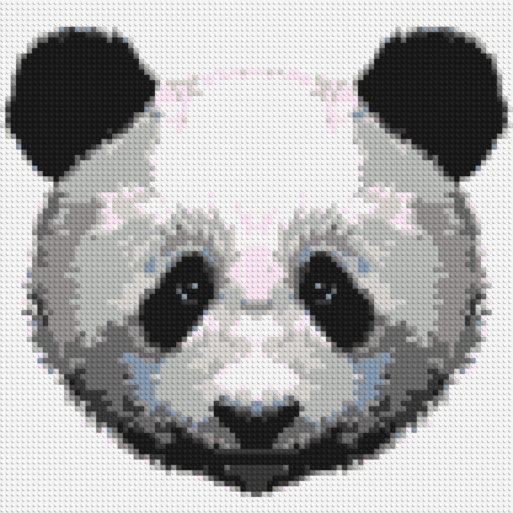 Panda - Brick Art Mosaic Kit 4x4 large