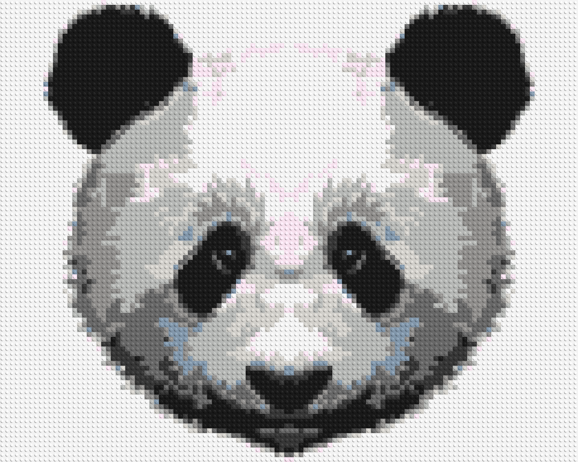 Panda - Brick Art Mosaic Kit 5x4 large