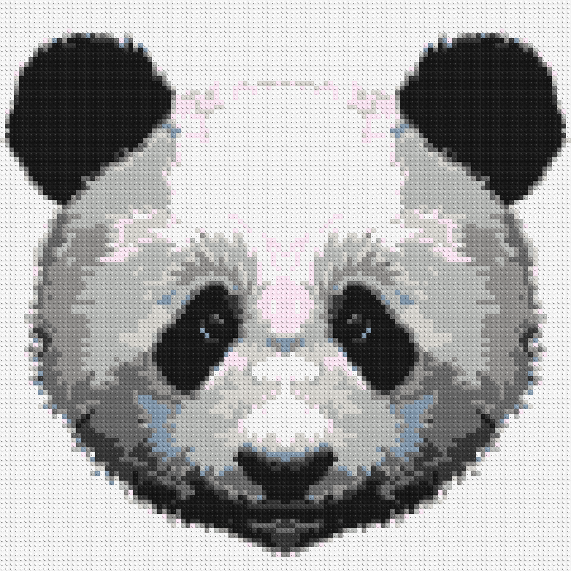 Panda - Brick Art Mosaic Kit 5x5 large