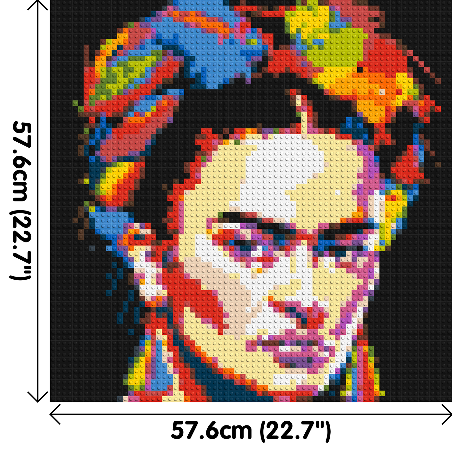 Frida Kahlo - Brick Art Mosaic Kit 3x3 large